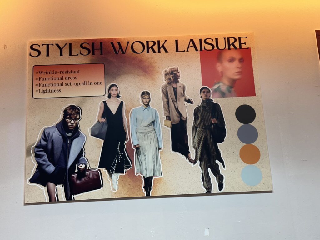 Stylish Work Leisure poster board, elevated office looks